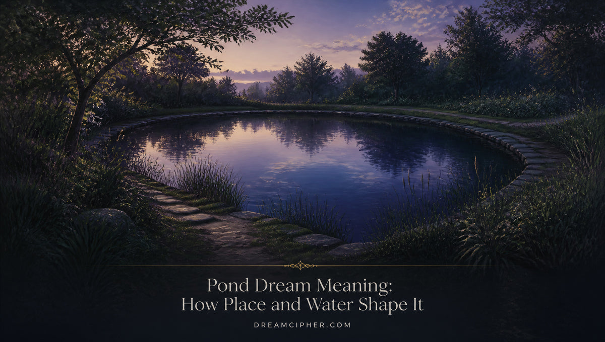 Pond Dream Meaning: How Place and Water Shape It