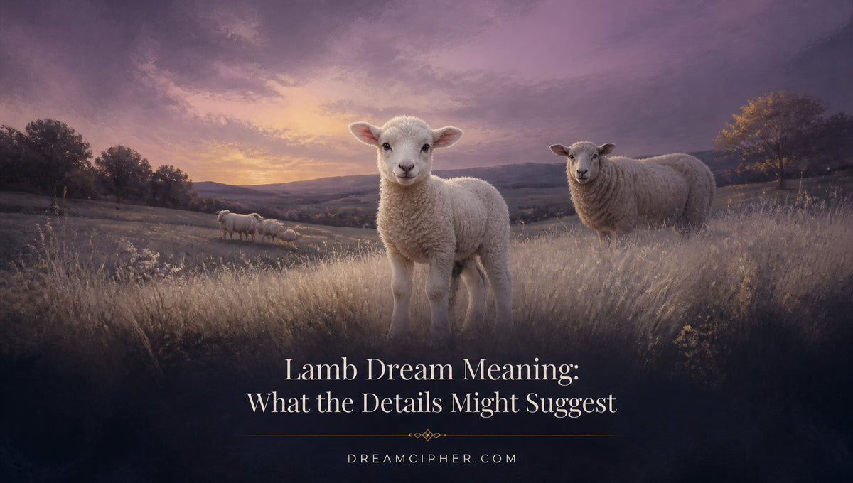 Lamb Dream Meaning: What the Details Might Suggest