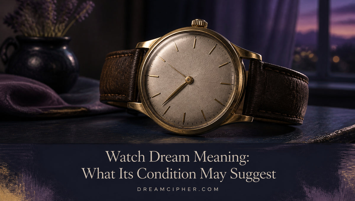 Watch Dream Meaning: What Its Condition May Suggest