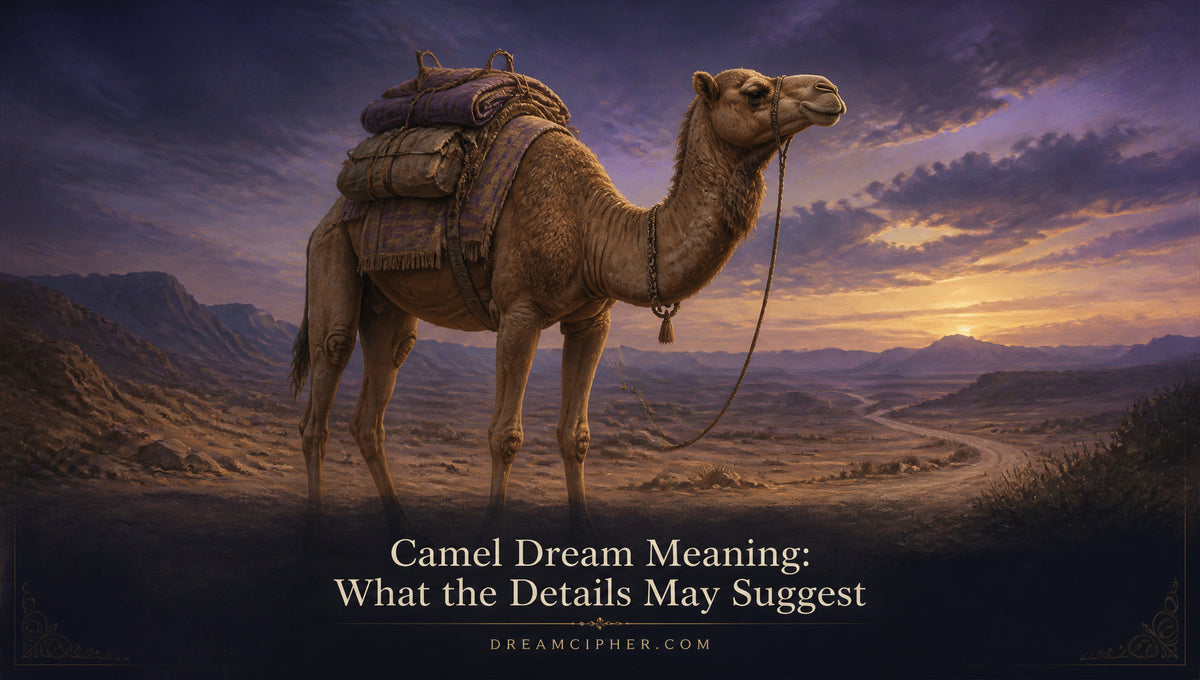 Camel Dream Meaning: What the Details May Suggest