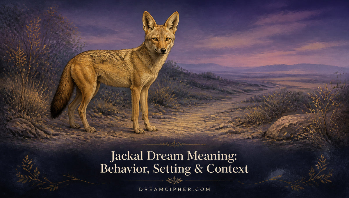 Jackal Dream Meaning: Behavior, Setting & Context