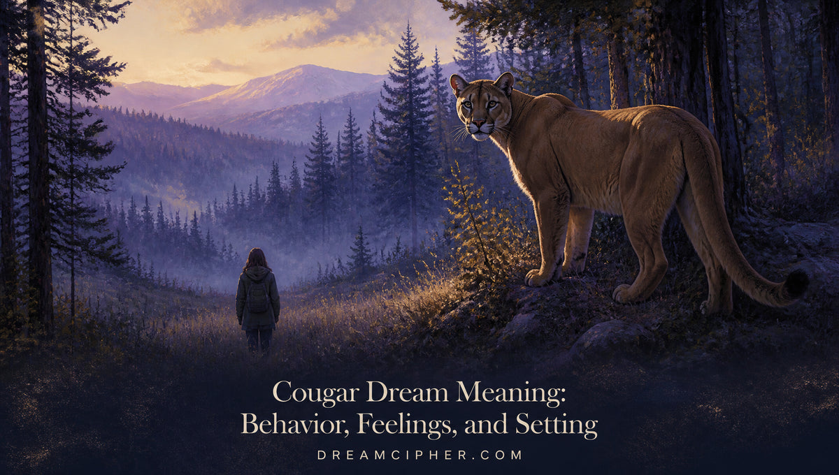 Cougar Dream Meaning: Behavior, Feelings, and Setting