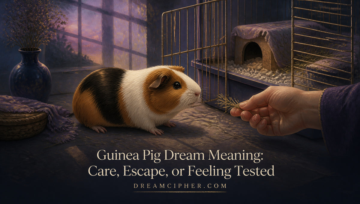 Guinea Pig Dream Meaning: Care, Escape, or Feeling Tested
