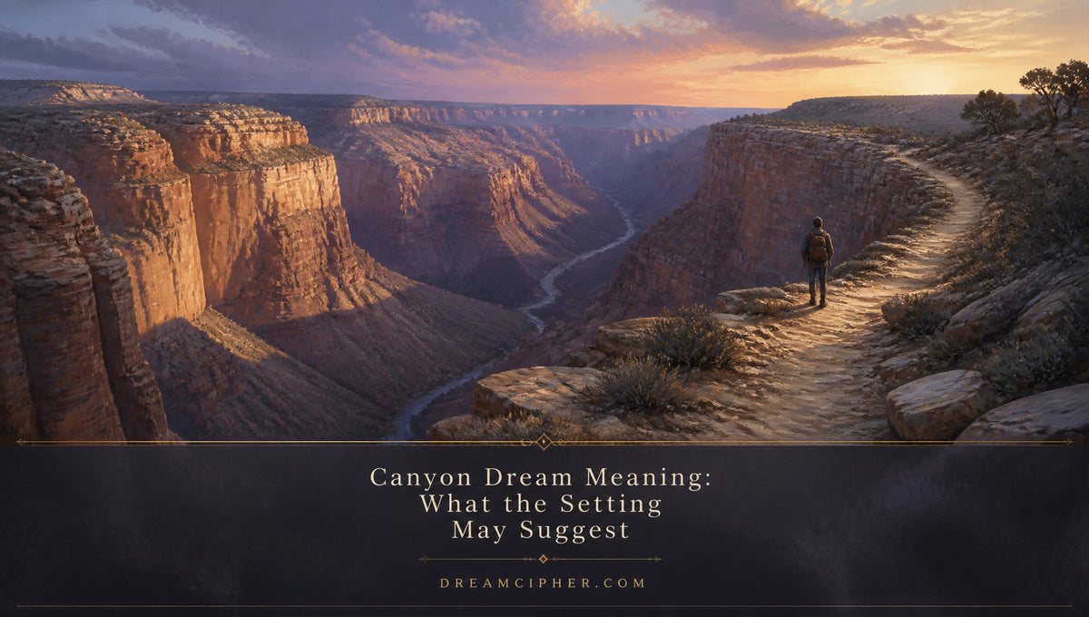 Canyon Dream Meaning: What the Setting May Suggest