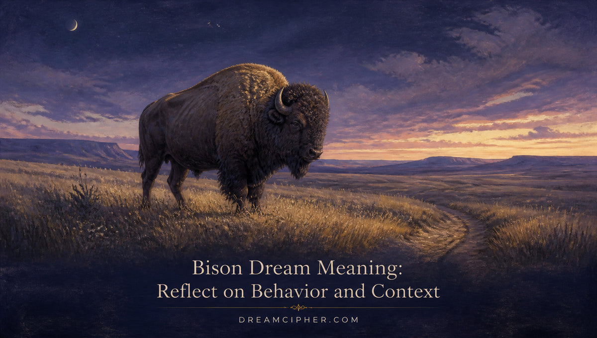 Bison Dream Meaning: Reflect on Behavior and Context
