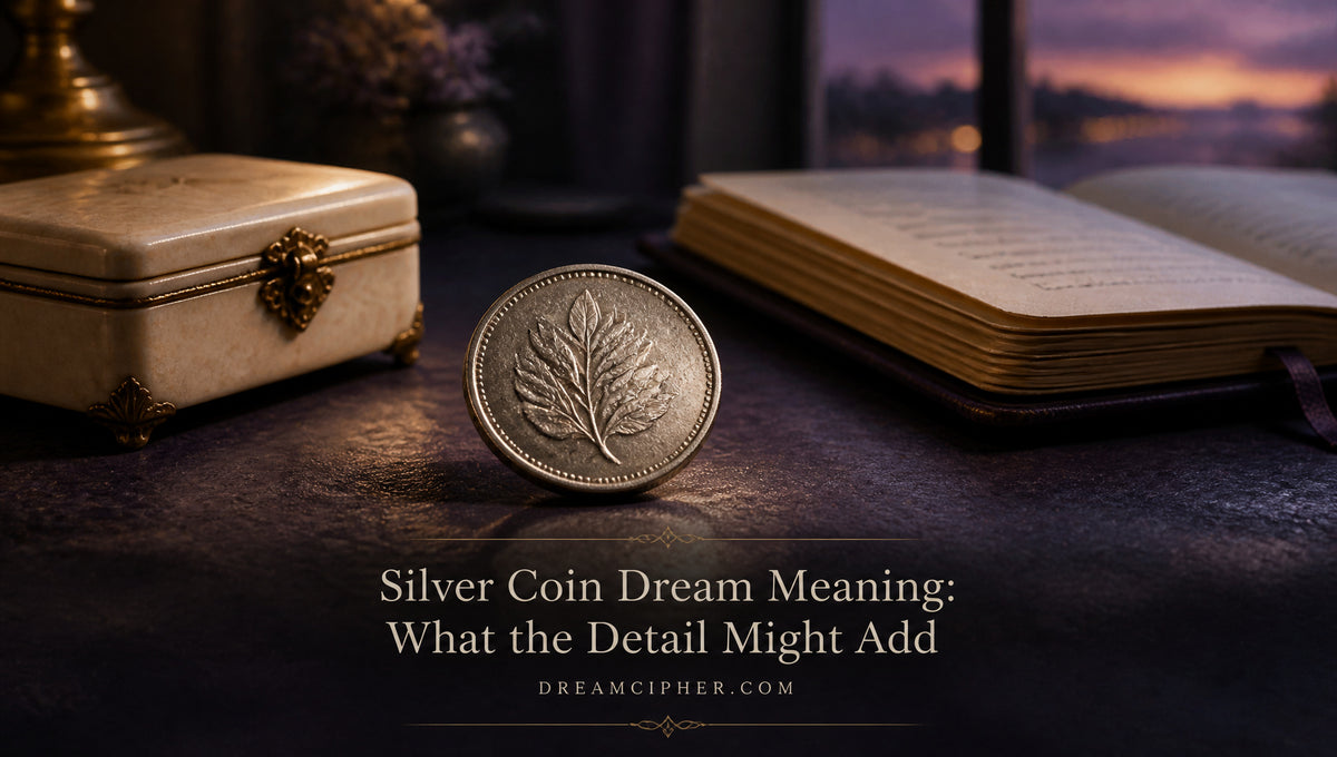 Silver Coin Dream Meaning: What the Detail Might Add