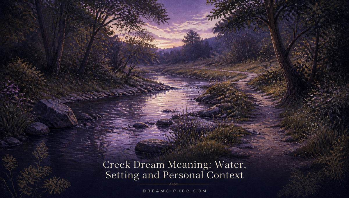 Creek Dream Meaning: Water, Setting and Personal Context